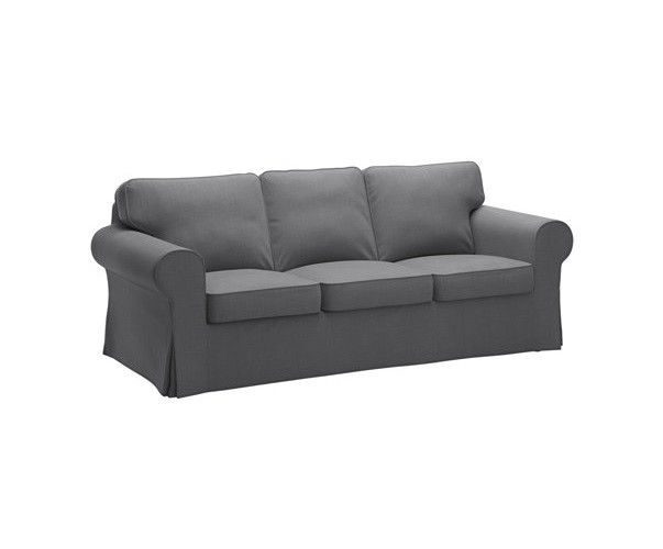 Stoffsofa 3-Sitzer Grau Mieten Berlin | Couch- Verleih | Sofa Aus Stoff Günstig Mieten