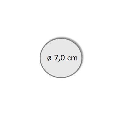 Ø 7,0 cm Sticker drucken Berlin| Individueller Sticker-Druck| Aufkleber bestellen | Messebau & Mietmöbel