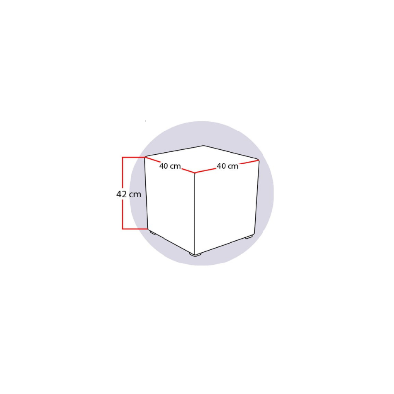 Sitzwürfel Gesreift | Cube Stool striped