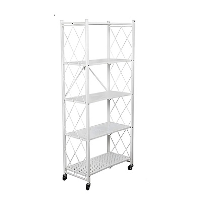 Klappbares Rollregal Weiss - RR.W.167