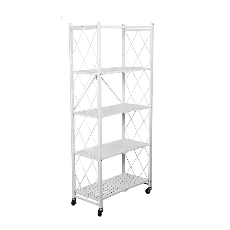 Klappbares Rollregal Weiss - RR.W.167