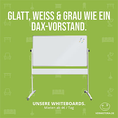Miete Whiteboard Günstig Berlin | Moderationstafel  [ 120 x 80 cm ] | Veranstaltungsequipment günstig